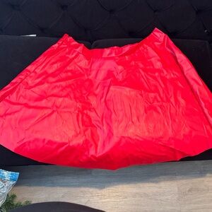 SHEIN Bright Red Skater Skirt